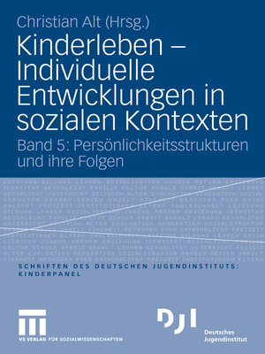 cover image of Kinderleben--Individuelle Entwicklungen in sozialen Kontexten